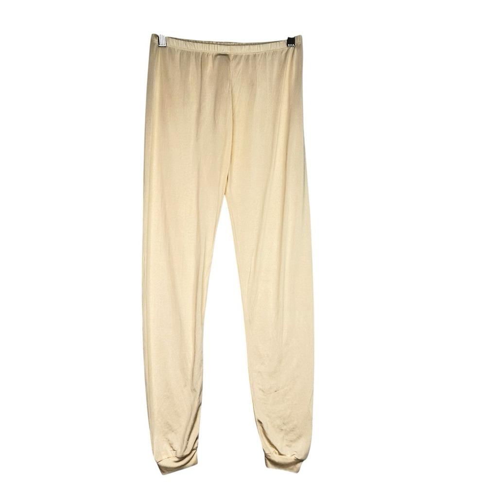 Mary Green Silk Pants Womens S Ivory 100% Washable Silk Lounge Pajama NWT